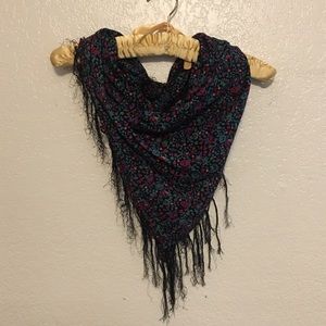 Floral bandana scarf